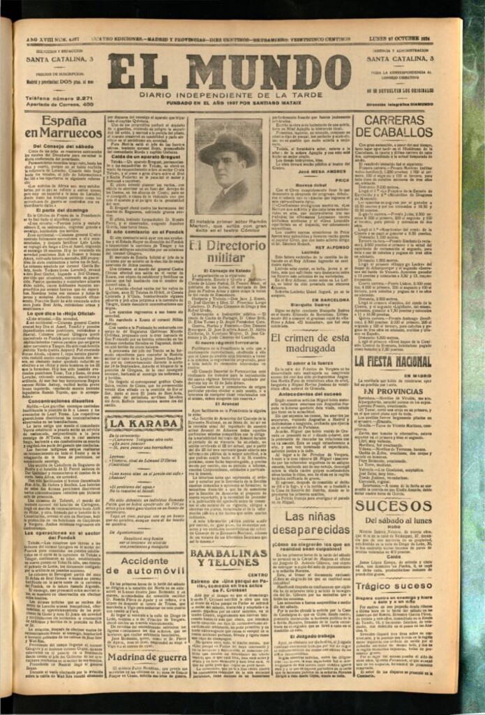 Miniatura de El Mundo del 27 de octubre de 1924
