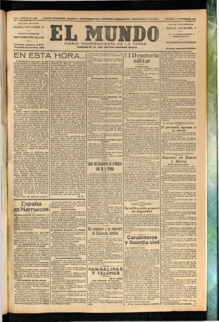 Miniatura de El Mundo del 7 de noviembre de 1924