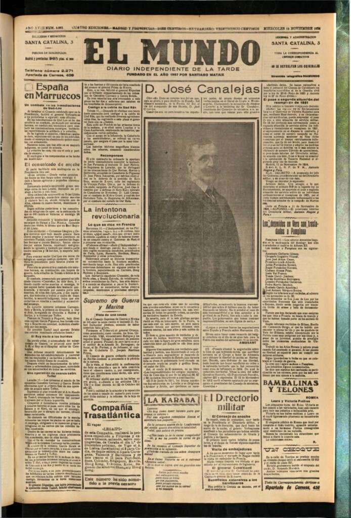 Miniatura de El Mundo del 12 de noviembre de 1924