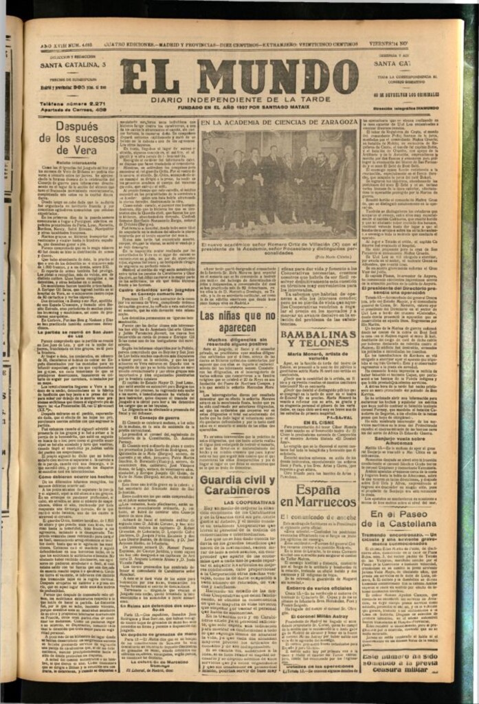 Miniatura de El Mundo del 14 de noviembre de 1924
