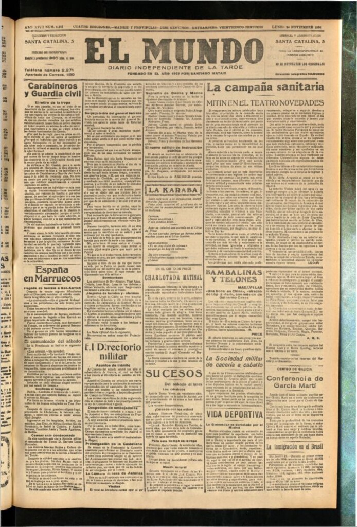 Miniatura de El Mundo del 24 de noviembre de 1924