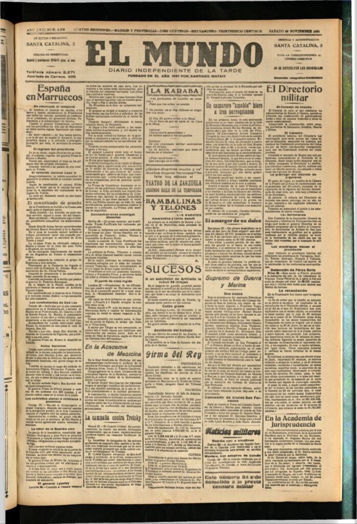 Miniatura de El Mundo del 29 de noviembre de 1924