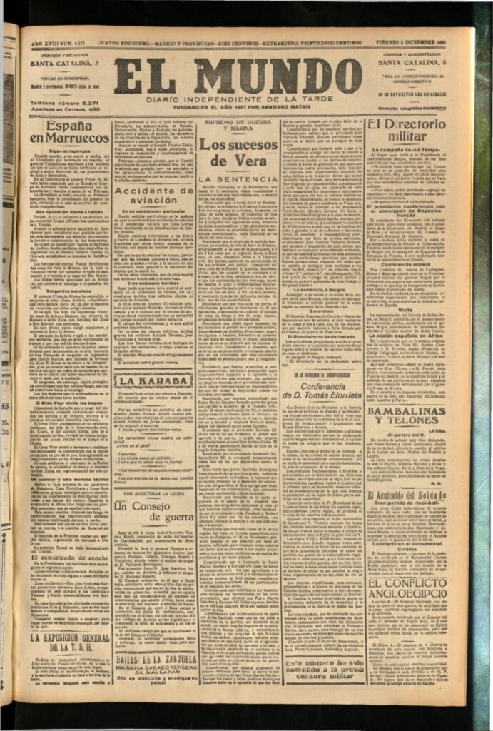 Miniatura de El Mundo del 5 de diciembre de 1924
