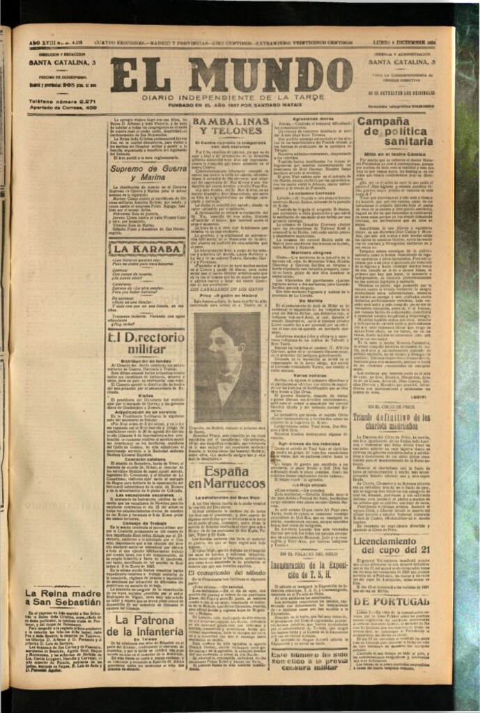 Miniatura de El Mundo del 8 de diciembre de 1924