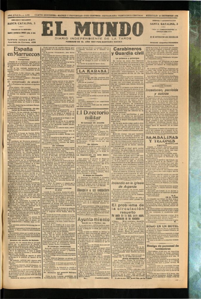 Miniatura de El Mundo del 10 de diciembre de 1924