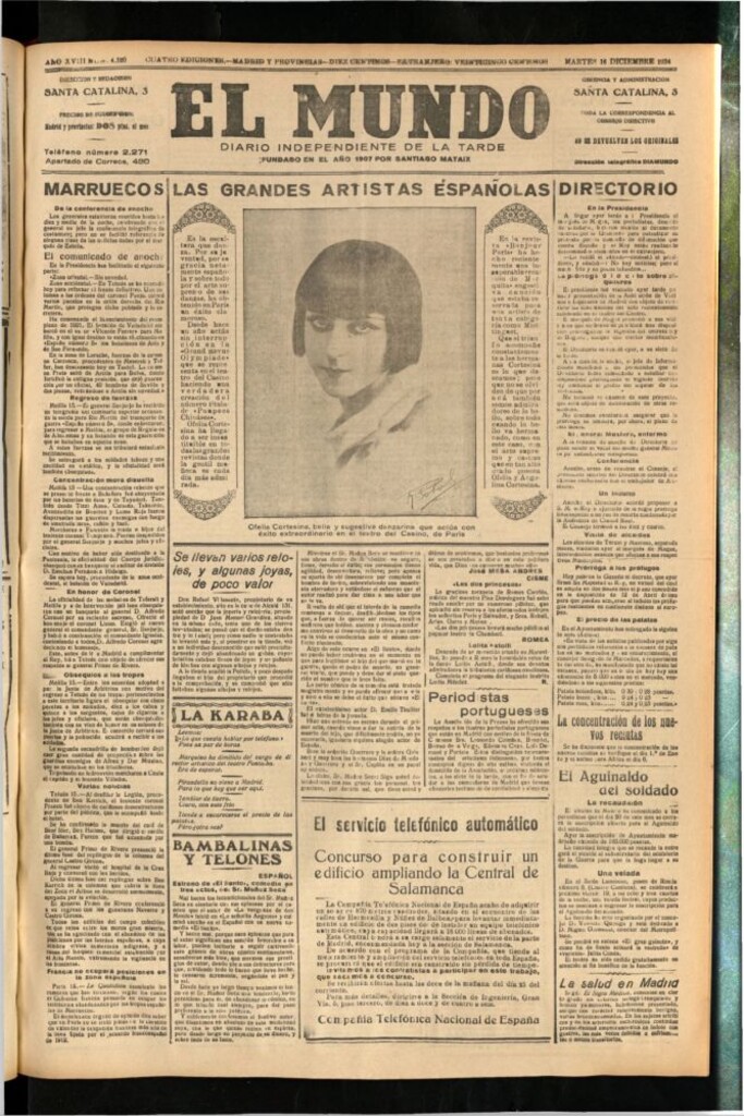 Miniatura de El Mundo del 16 de diciembre de 1924