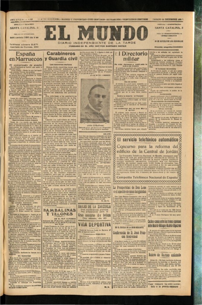 Miniatura de El Mundo del 20 de diciembre de 1924