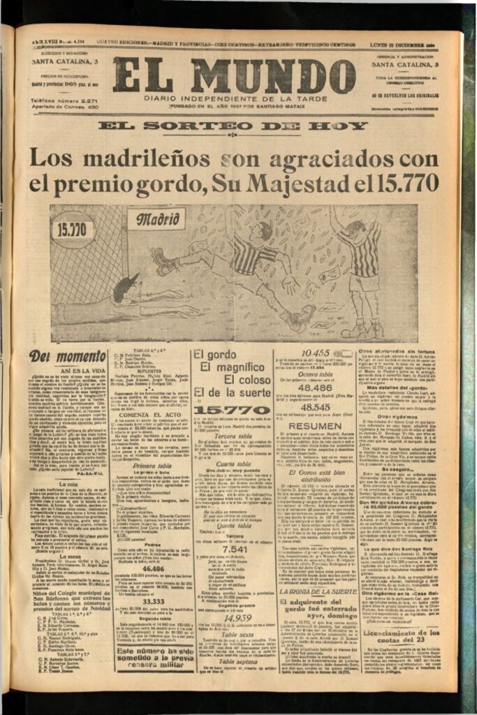 Miniatura de El Mundo del 22 de diciembre de 1924