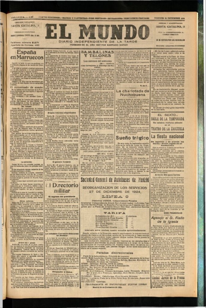 Miniatura de El Mundo del 26 de diciembre de 1924