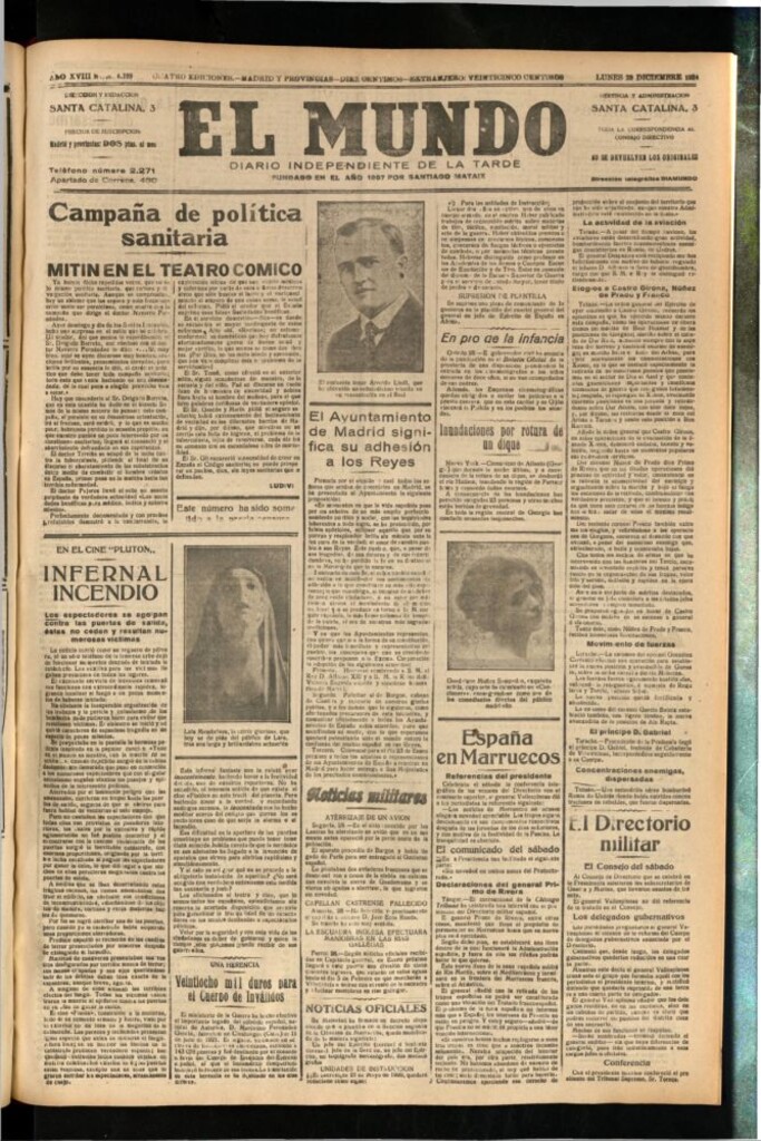 Miniatura de El Mundo del 29 de diciembre de 1924