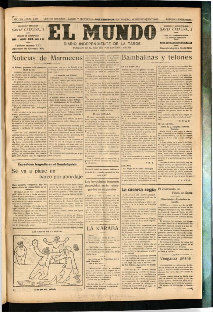 Miniatura de El Mundo del 31 de enero de 1925