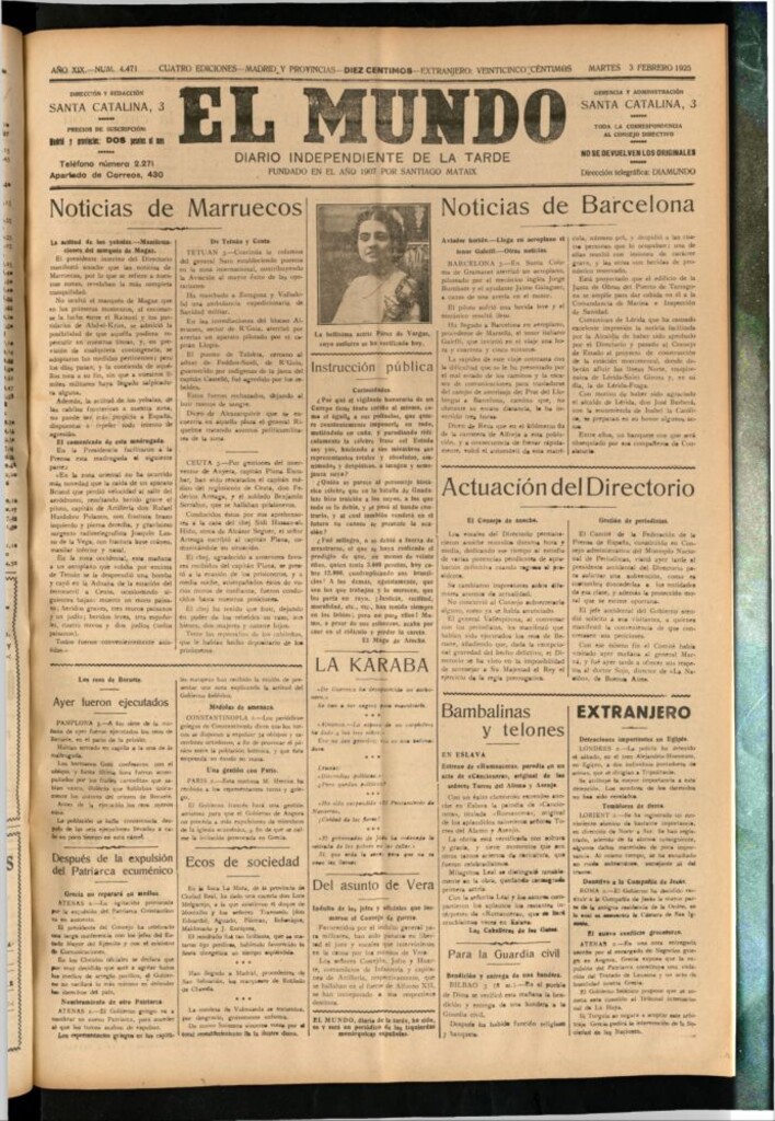 Miniatura de El Mundo del 3 de febrero de 1925
