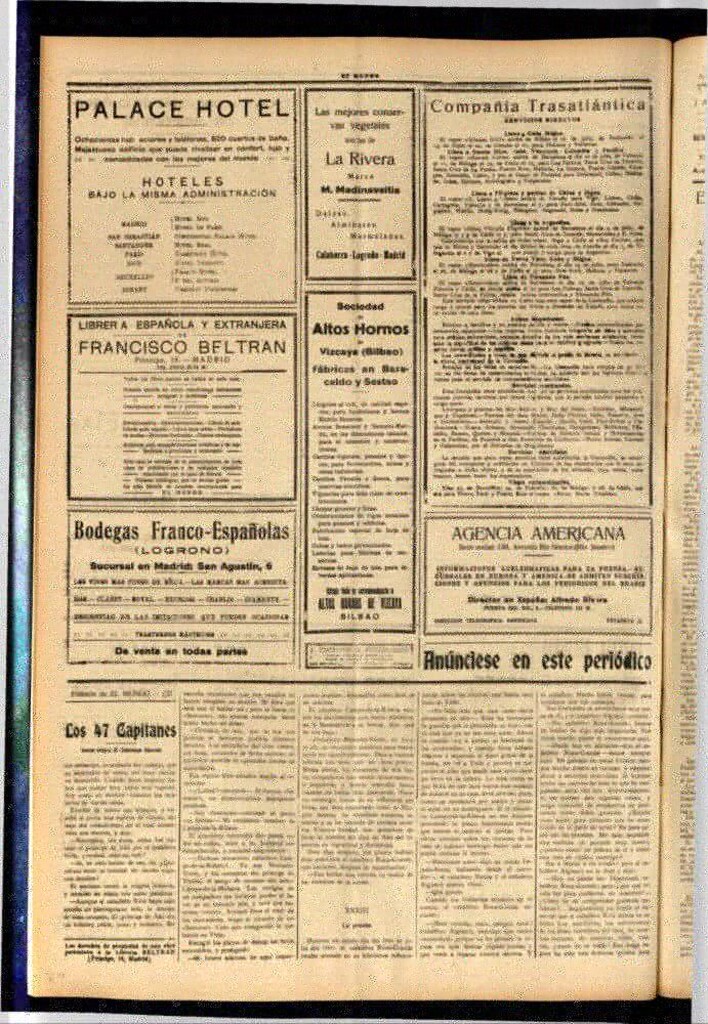 Miniatura de El Mundo del 21 de agosto de 1925