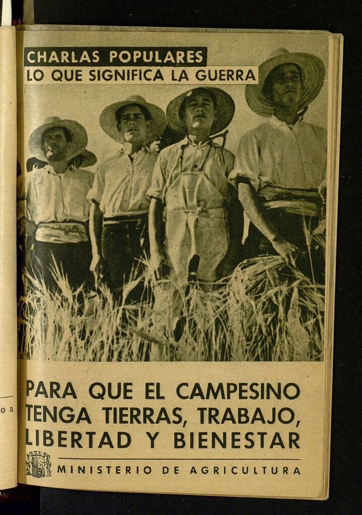 Miniatura de Charlas populares : lo que significa la guerra. Para que el campesino tenga tierras, trabajo, libertad y bienestar