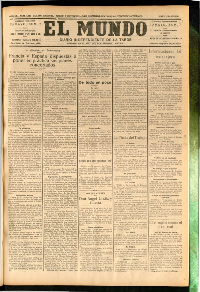 Miniatura de El Mundo del 3 de mayo de 1926