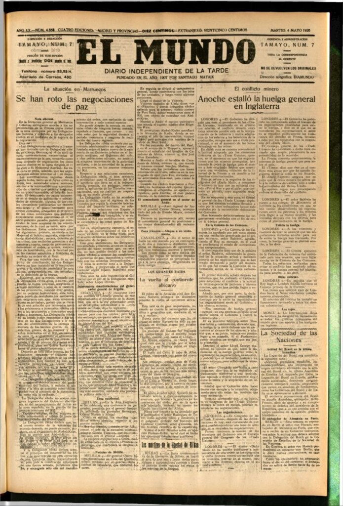 Miniatura de El Mundo del 4 de mayo de 1926
