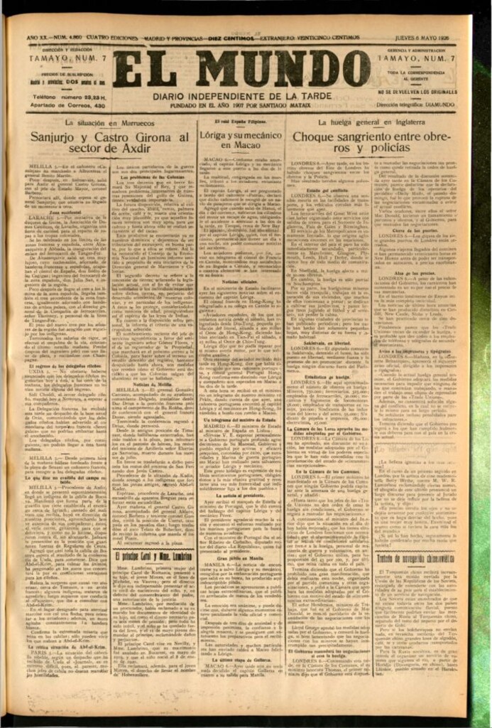Miniatura de El Mundo del 6 de mayo de 1926