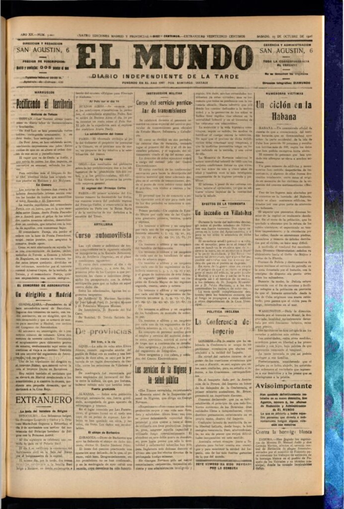 Miniatura de El Mundo del 23 de octubre de 1926