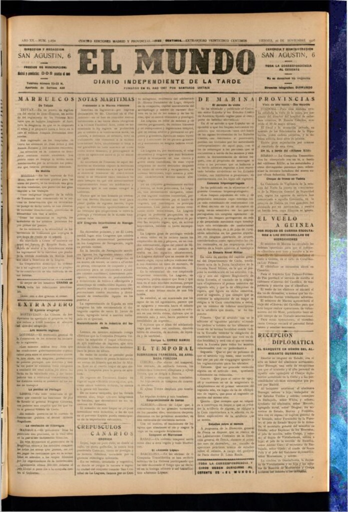 Miniatura de El Mundo del 26 de noviembre de 1926