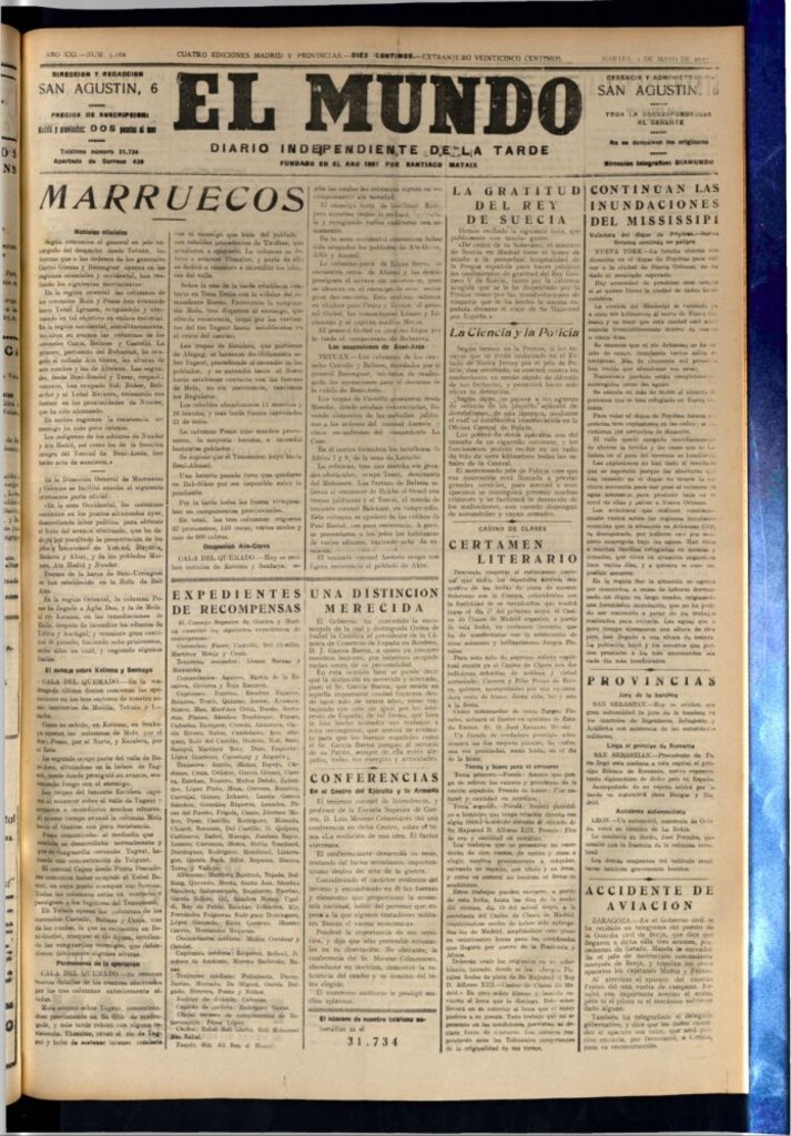 Miniatura de El Mundo del 3 de mayo de 1927