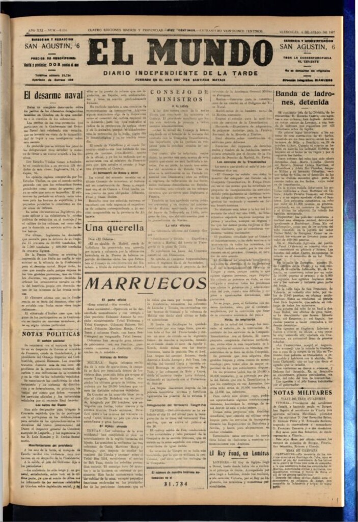 Miniatura de El Mundo del 6 de julio de 1927