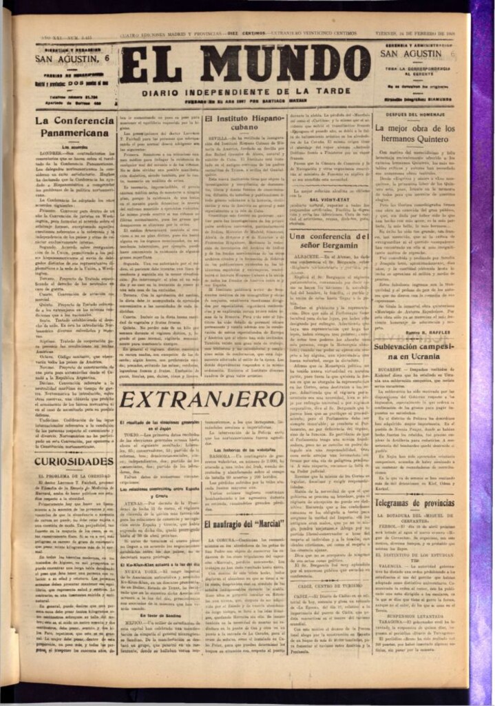 Miniatura de El Mundo del 24 de febrero de 1928