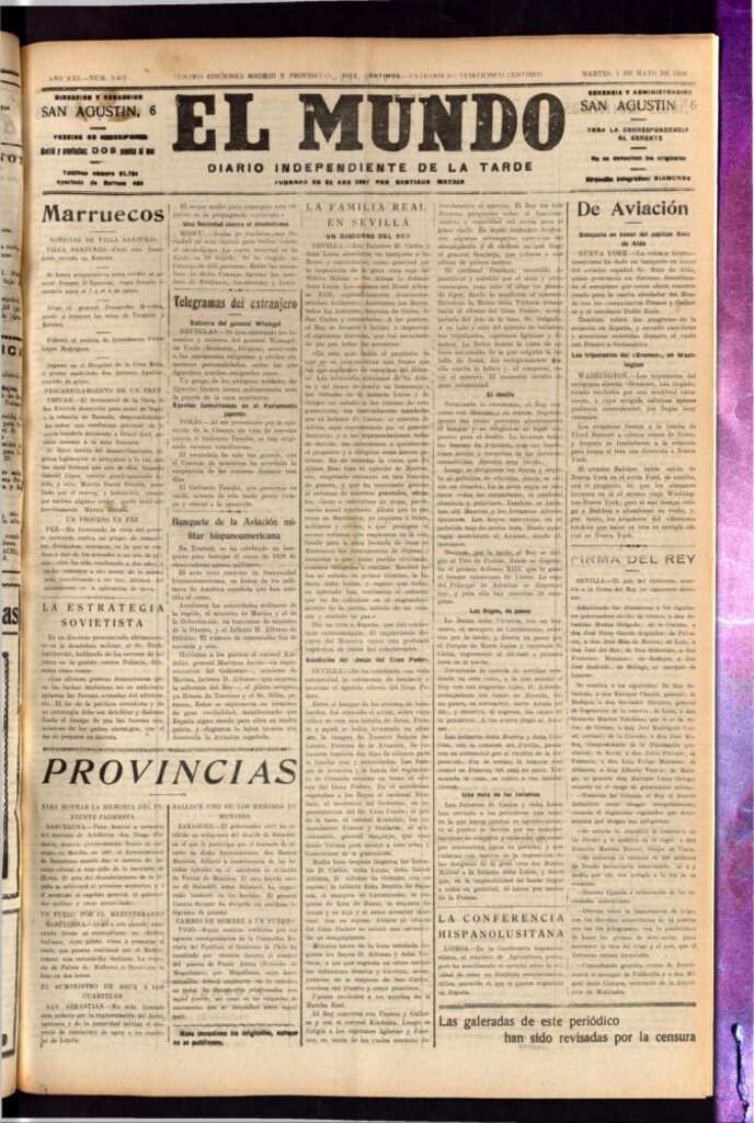 Miniatura de El Mundo del 1 de mayo de 1928