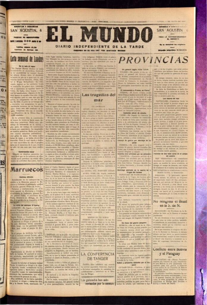 Miniatura de El Mundo del 7 de mayo de 1928