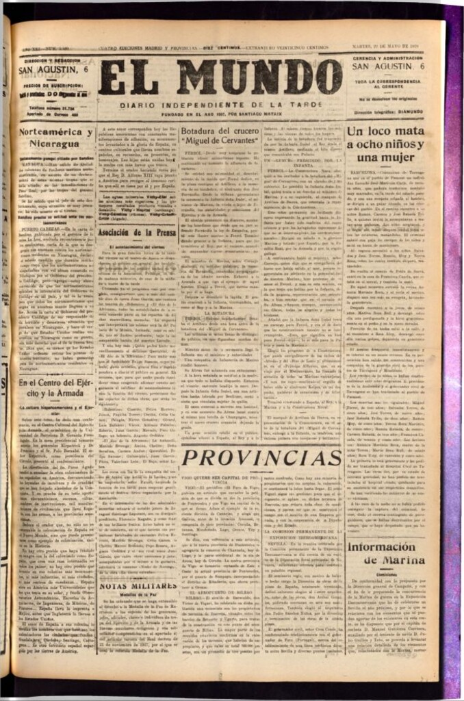 Miniatura de El Mundo del 22 de mayo de 1928