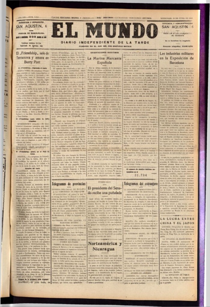 Miniatura de El Mundo del 20 de junio de 1928
