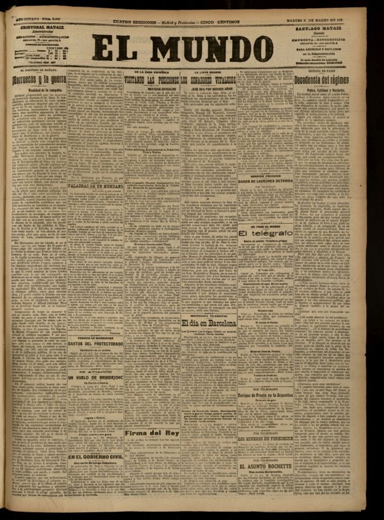 Miniatura de El Mundo del 31 de marzo de 1914 (edición de provincias)