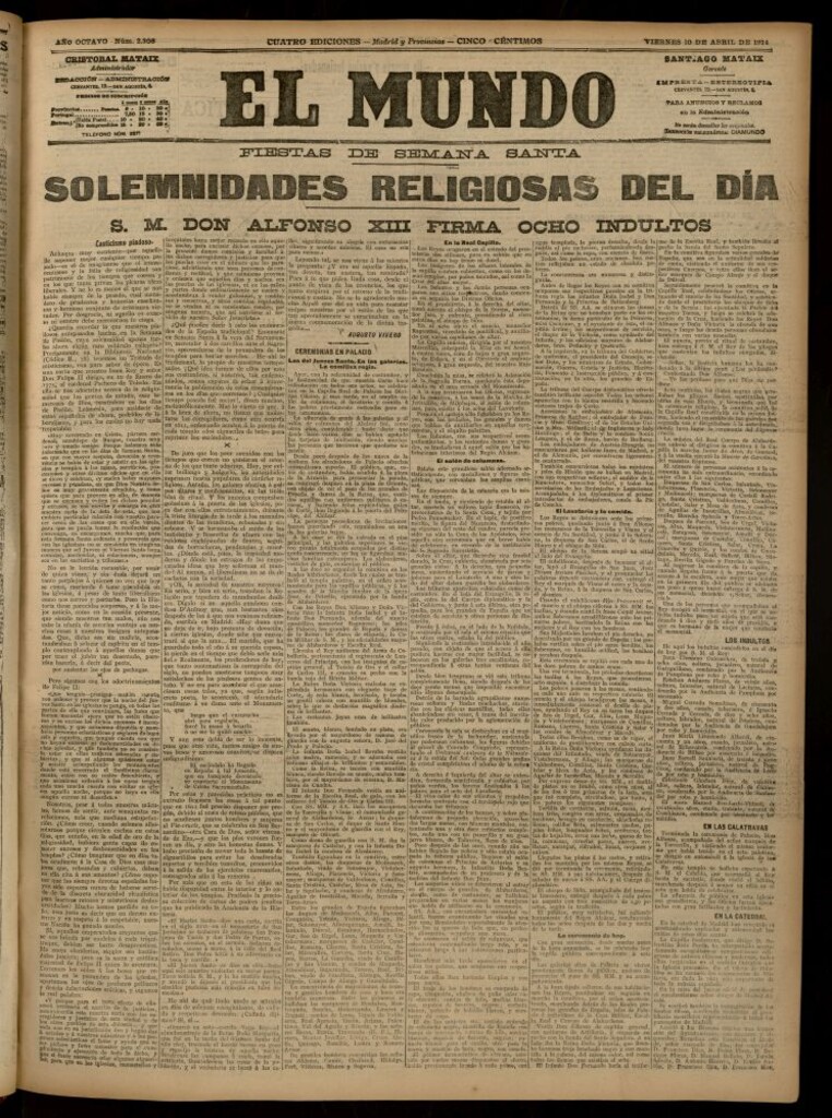 Miniatura de El Mundo del 10 de abril de 1914