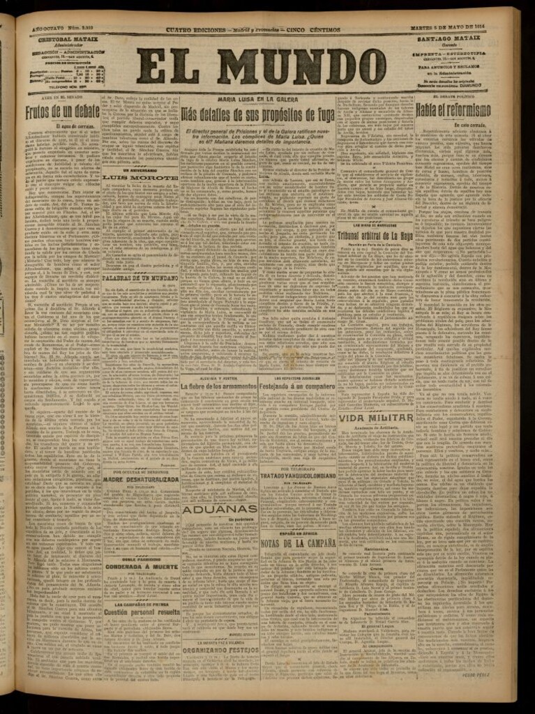 Miniatura de El Mundo del 5 de mayo de 1914