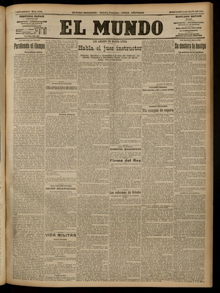 Miniatura de El Mundo del 6 de mayo de 1914