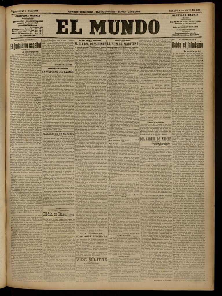 Miniatura de El Mundo del 9 de mayo de 1914