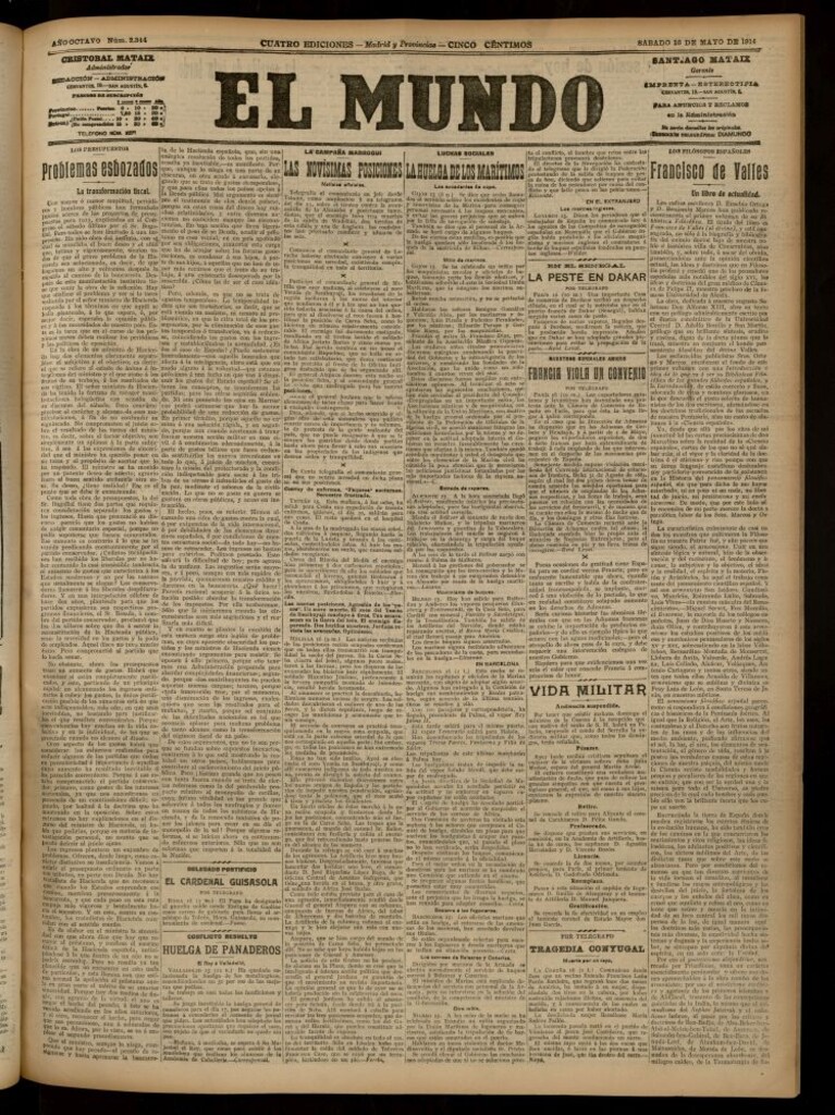 Miniatura de El Mundo del 16 de mayo de 1914