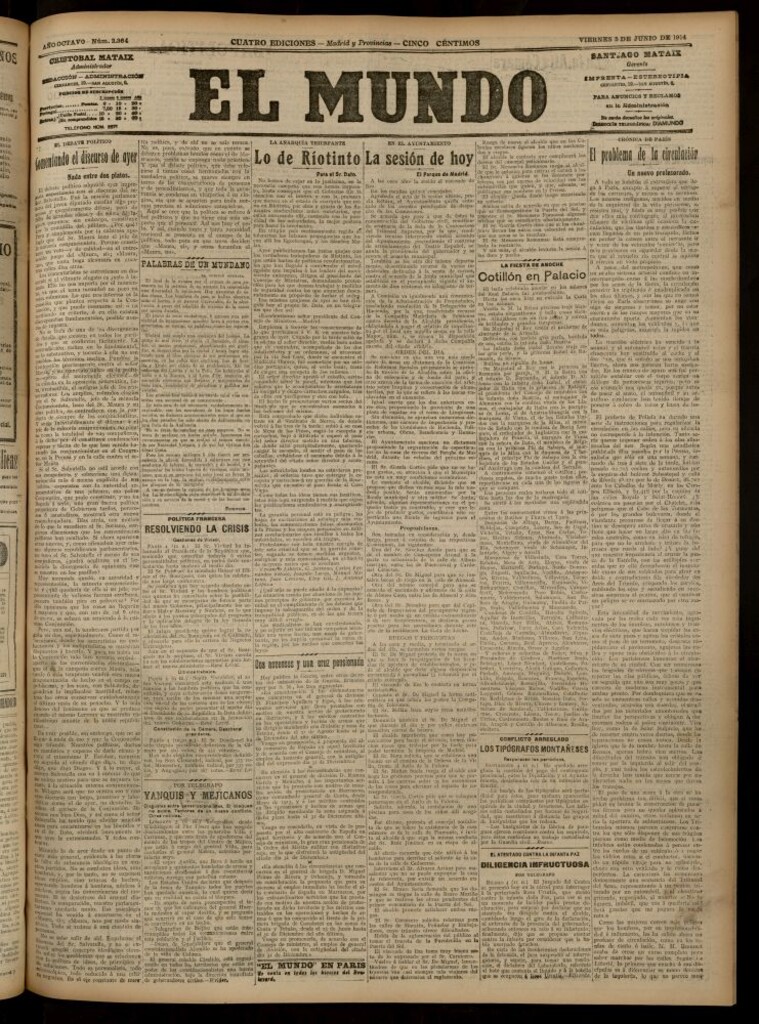 Miniatura de El Mundo del 5 de junio de 1914