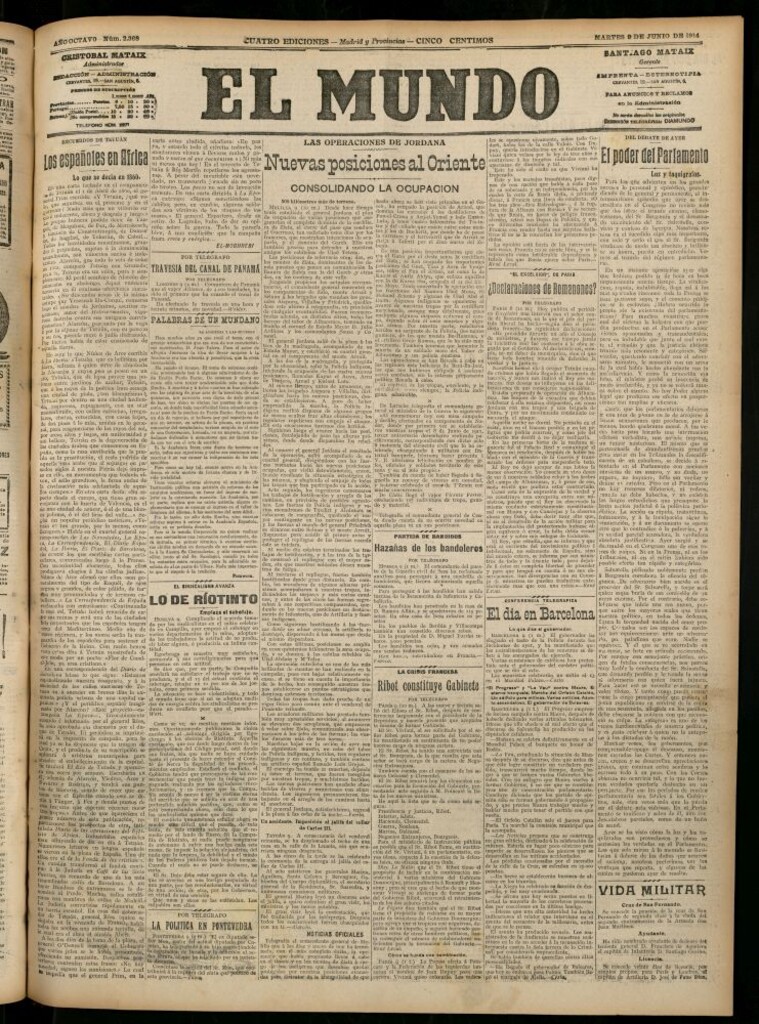 Miniatura de El Mundo del 9 de junio de 1914