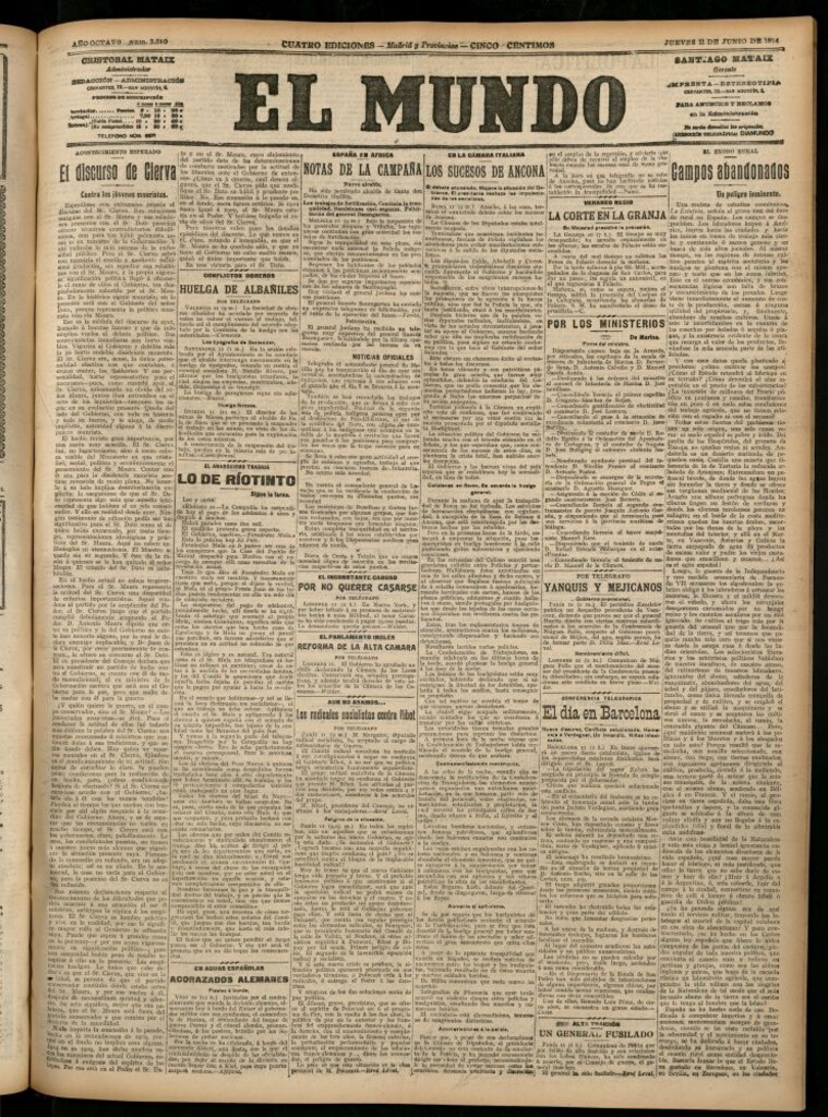Miniatura de El Mundo del 11 de junio de 1914