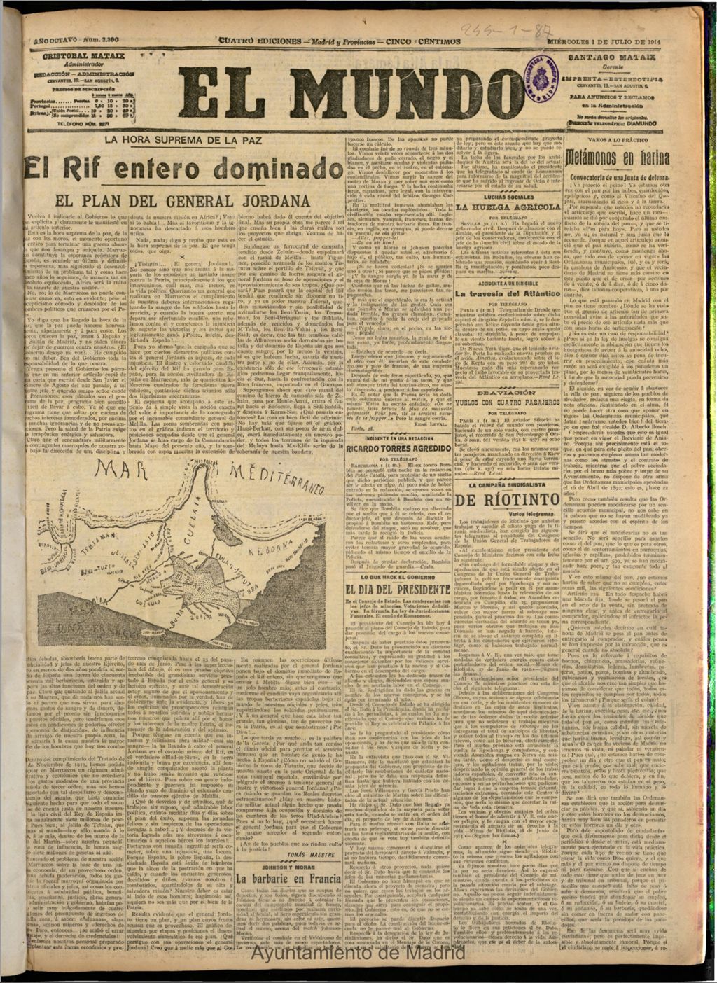 Miniatura de El Mundo del 1 de julio de 1914