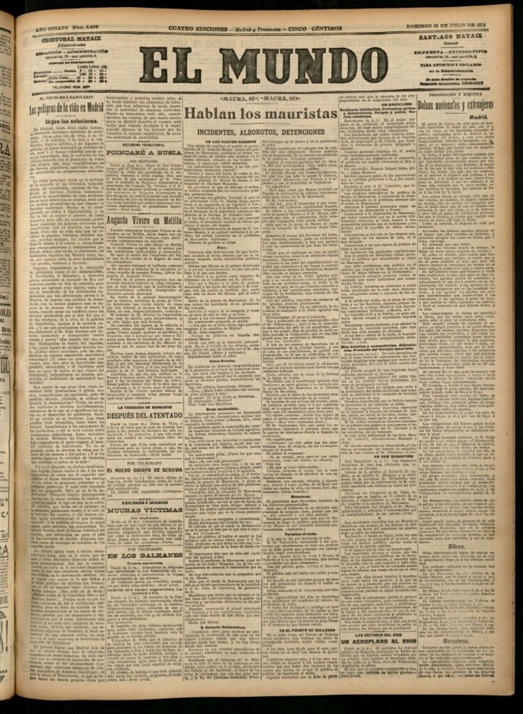 Miniatura de El Mundo del 19 de julio de 1914