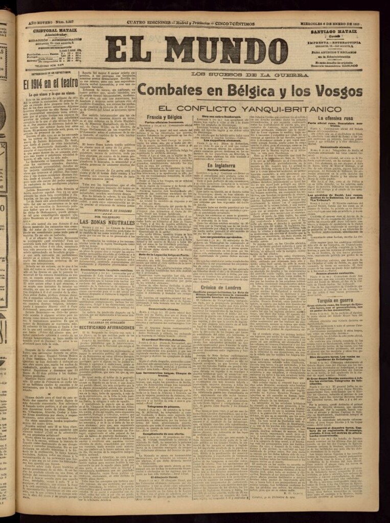 Miniatura de El Mundo del 6 de enero de 1915