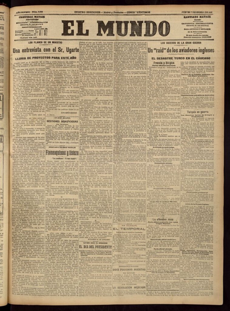 Miniatura de El Mundo del 7 de enero de 1915