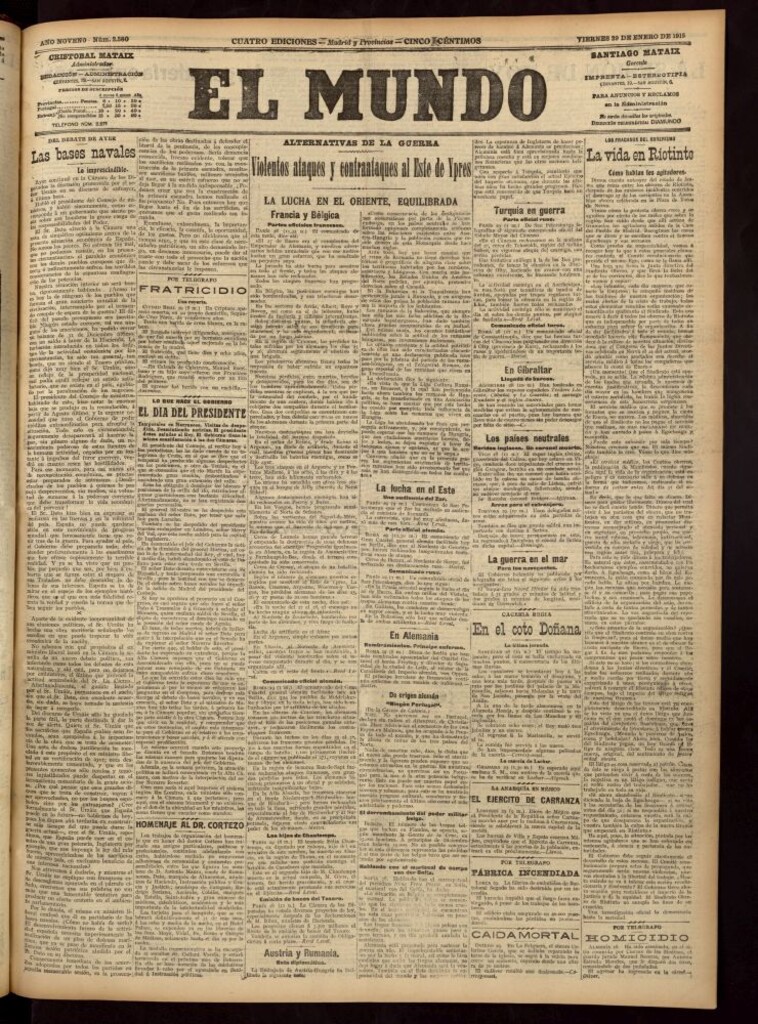 Miniatura de El Mundo del 29 de enero de 1915