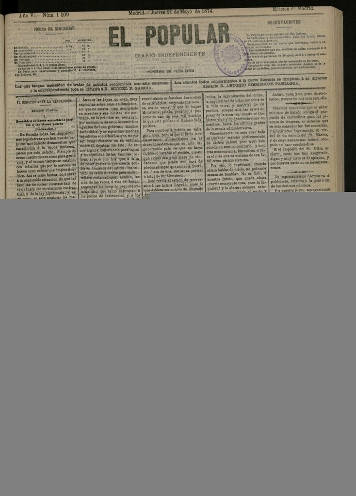 Miniatura de El Siglo Médico : boletín de medicina y gaceta médica del 4 de julio de 1897