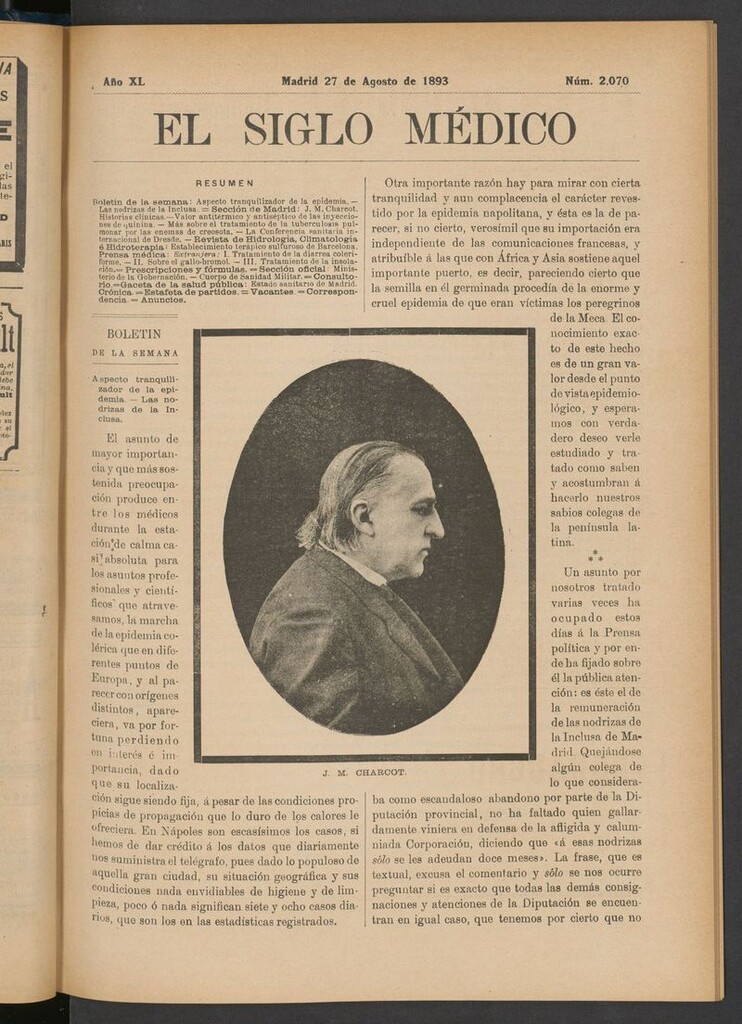 Miniatura de El Siglo Médico: boletín de medicina y gaceta médica del 27 de agosto de 1893