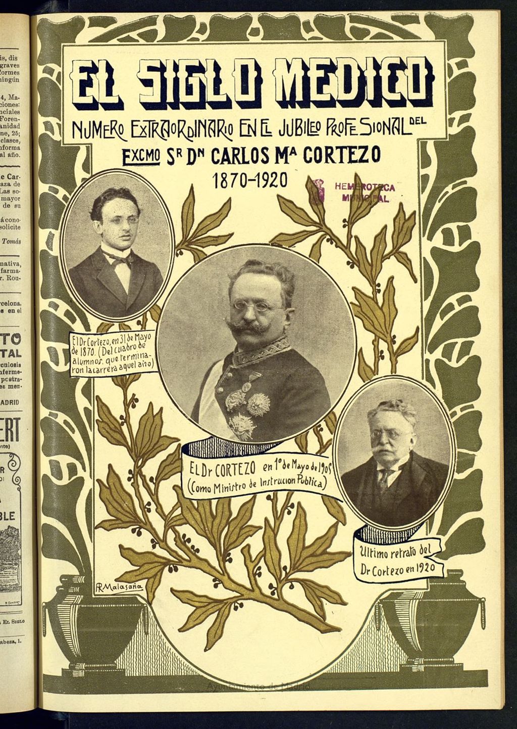 Miniatura de El Siglo Médico: boletín de medicina y gaceta médica del 31 de mayo de 1920, nº extraordinario