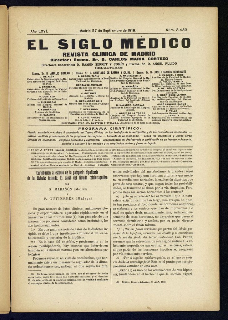 Miniatura de El Siglo Médico  : boletín de medicina y gaceta médica del 27 de septiembre de 1919