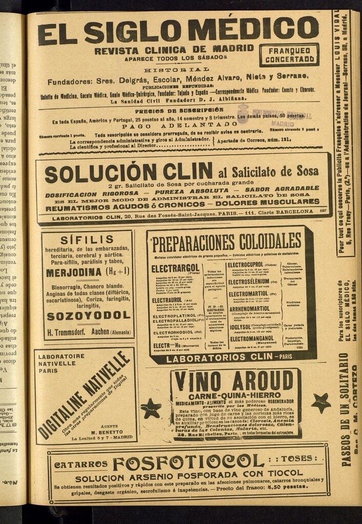Miniatura de El Siglo Médico: boletín de medicina y gaceta médica del 30 de enero de 1926
