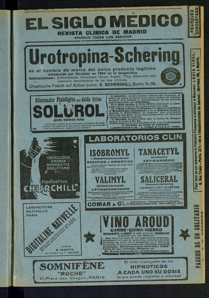 Miniatura de El Siglo Médico: boletín de medicina y gaceta médica del  del 19 de diciembre de 1925